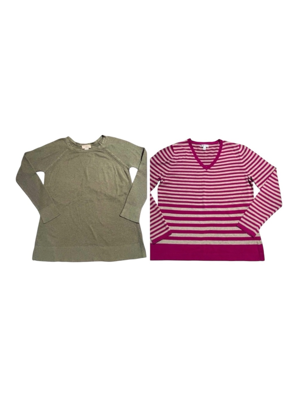 LOFT/Croft & Barrow 2 piece casual sweater bundle Women’s Medium